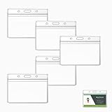 5 Pcs Kartenhüllen Transparent, ID Ausweishalter, Kartenhülle...