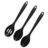 Silikon Kochlöffel Set - 3 Hitzebeständige Antihaft Löffel, 1...