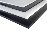PE-HD Polyethylen Platte 1-30 mm schwarz/weiß diverse Formate...
