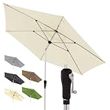 Doppler Sonnenschirm für den Garten SL-AZ Auto Tilt 330 cm Natur I...