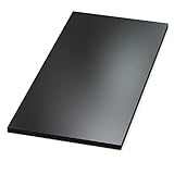 AUPROTEC Tischplatte 19mm schwarz 800 mm x 400 mm Holzplatte...