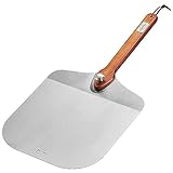 SILBERTHAL Pizzaschieber Edelstahl 30cm - Griff aus Akazienholz - Auch für...