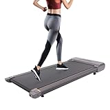 Walking Pad Laufband mit LED, 1-6km/h Geschwindigkeit mit Fernbedienung &...