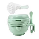 TOBBOMEY Multifunktionaler Food Grinder Manueller Babynahrungszerkleinerer...