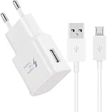 Powersky Schnellladegerät USB Netzteil mit Micro USB 2.0 Ladekabel 1,5M...