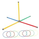 Toyvian Outdoor Wurfspiel aus Robustem Kunststoff Bunte Werfringe für...