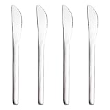 VANRA 4 Stück Tafelmesser Besteck-Set Dessertmesser-Set aus Edelstahl für...