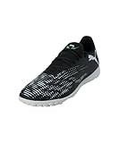 PUMA Unisex Future 8 Play TT Fussballschuh, Black Silver-Fluo Green, 43 EU