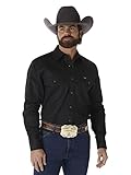 Wrangler Herren Westernhemd, Cowboy-Schnitt, Zwei Taschen, langärmelig,...