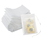 100 Stück Teebeutel, 9x7cm Leere Filterbeutel Tee Teefilter für losen tee...