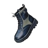 Leder-Kampfstiefel für Damen, Kampfstiefel, Plateau-Mode,...
