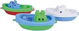 Lena 65470 - Wasserspaß Boote, 3er Set, Badeboote aus Kunststoff,...