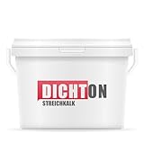 DICHTON Streichkalk Weiß 10l, Kalkfarbe für innen und außen - für...