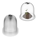 Relaxdays Anzuchthaube, 10er Set, Ø 25 cm, Frostschutz & Schneckenschutz,...