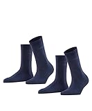 ESPRIT Damen Socken Uni Multipack W So Baumwolle einfarbig 2 Paar, Blau...