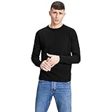 JACK & JONES Dünner Langarm Strickpullover Rundhals Basic Sweater Shirt...