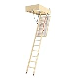 FAKRO - LWT Dachbodentreppe - Bodentreppe 120x60 cm - Gedämmt, 0,51 U...