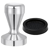Vicloon Kaffee Tamper, 51mm, Silikonmatte 58mm, 304 Edelstahl für...