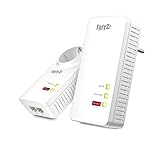 FRITZ!Powerline 1260/1220 WLAN Set (WLAN-Access Point, ideal für...