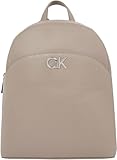 Calvin Klein Damen Rucksack Re-Lock Dome Backpack Mono Elegant, Beige...