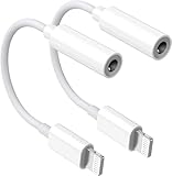 Everdigi Kopfhörer Adapter für iPhone, 2 Stück 3.5mm Kopfhörer Adapter...