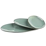 MÄSER Serie Nottingham, Set aus 3 Servierplatten, Servierteller in 3...