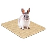 Kratzmatte für Kaninchen - Natürliche Sisalmatte für Katzen und |...