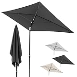 Doppler Sonnenschirm Rethink 180x120cm in Dunkelgrau I Nachhaltiger...