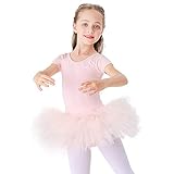 Kinder Ballettkleidung Tütü Ballettkleid Mädchen Baumwolle Balletttrikot...