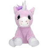 Depesche 11687 Ylvi - Kuscheltier Einhorn in Lila, mit Regenbogen Mähne,...