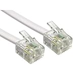 12M langes RJ11-Kabel Telefonkabel, 6P4C Westernkabel RJ11 auf RJ11 Stecker...
