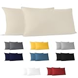 Kissenbezug 40 x 80 (Set mit 2) - 100% Jersey Baumwolle 150 g/qm...