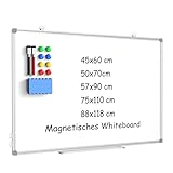 DOLLAR BOSS Magnetisches Whiteboard, 45 x 60cm magnettafel Magnetpinnwand...