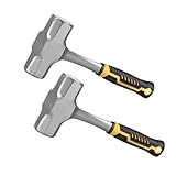 CHUENHEI 2 Stück 2000g Fäustel Hammer, 310mm Lang 2kg Vorschlaghammer mit...