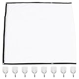 WATIIFUFU Tragbarer Polyester Film-projektorleinwand Faltenfrei Mit Ösen...