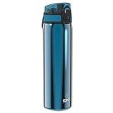 ION8 Leicht Stahl-Trinkflasche, 600 ml, Nicht IsoliertAuslaufsicher,...