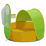 Csafyrt Babypool mit Schatten, Baby Beach Zelt mit Ballrahmen und...
