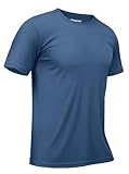 TACVASEN Herren UPF 50+ UV Schutz Shirts Laufshirt Schnelltrocknende Sport...