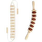 2 Stück Massageroller Rücken Mit Griff Maderotherapie Set, Faszienrolle...