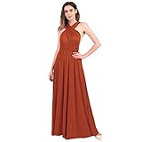FYMNSI Damen Multiway Langes Abendkleid Hochzeit Brautjungfernkleid...
