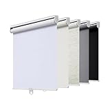 AOSKY Rollos Verdunkelnd ohne Kordel für Fenster & Türen mit Federsystem...