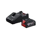 Bosch Professional 18V System Akku Starter-Set: 1x GBA 18V 4.0Ah Akku +...