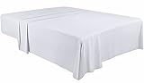 Utopia Bedding - Bettlaken ohne Gummizug - Betttuch 167 x 243 cm - Laken...