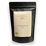 Pura Elementa® Bio Ashwagandha Pulver 250 g – 100% Reines Wurzelpulver,...