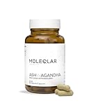 MoleQlar Ashwagandha Kapseln 60 Stück - SHODEN Markenrohstoff - 300 mg...