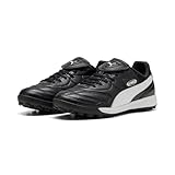 PUMA Unisex King Liga Tt Fussballschuh, Schwarz Weiß Silber, 42 EU