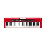 Casio Casiotone CT-S200RD Keyboard mit 61 Standardtasten, 400 Sounds & 77...