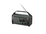 Kurbelradio, Notfallradio Solar Kurbel FM/AM Mit Bluetooth, SOS Alarm...