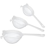 JJUNW 3 Stück Plastiksieb Nylon Sieb 40 Mesh, Küchensieb Kunststoff mit...