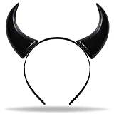 Hatstar Teufelshörner Haarreif schwarz | Vampir Teufelsohren Devil Ears...